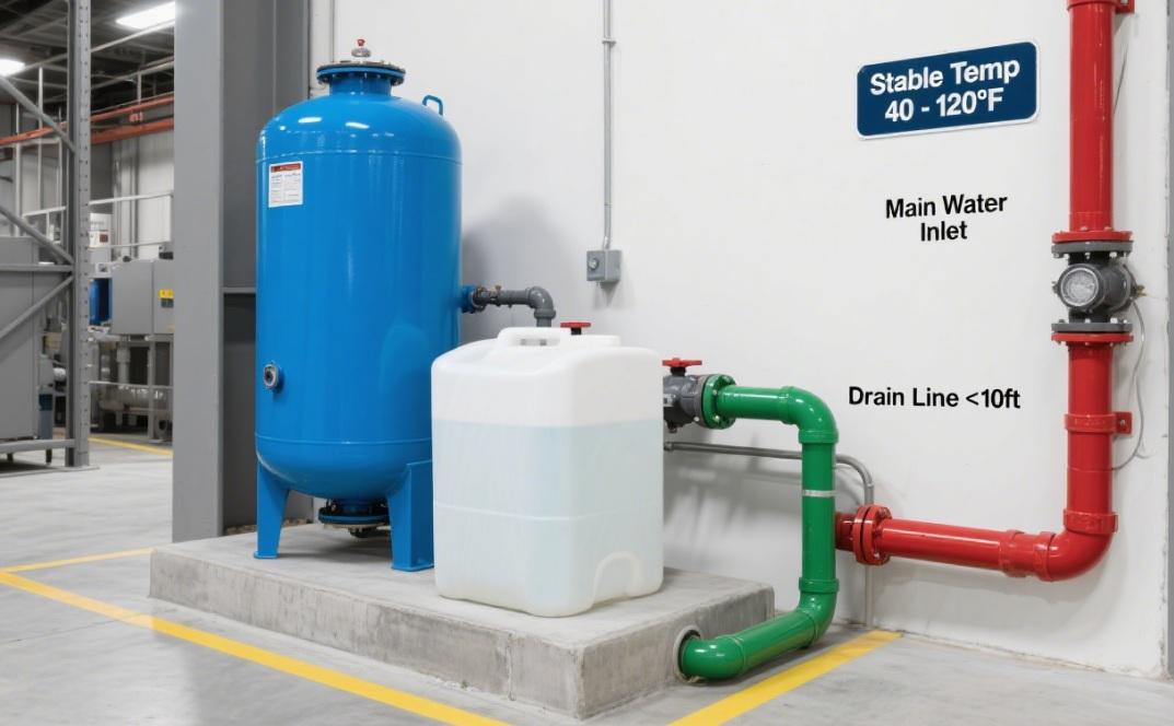 Ideal Location for Industrial Water Softener