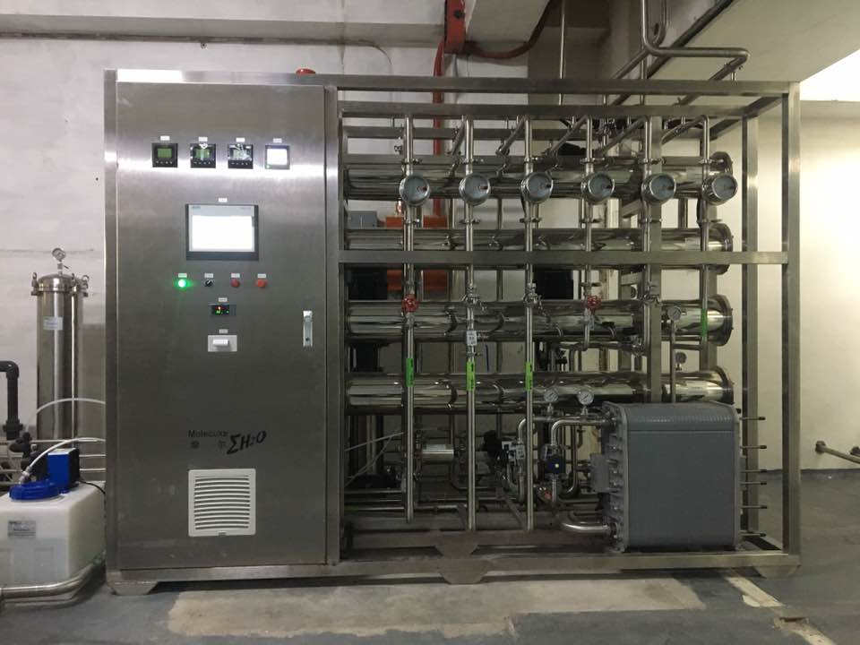 750 LPH Two-Stage RO Pharmaceutical Water System with Full SS316L Construction for Guatemala