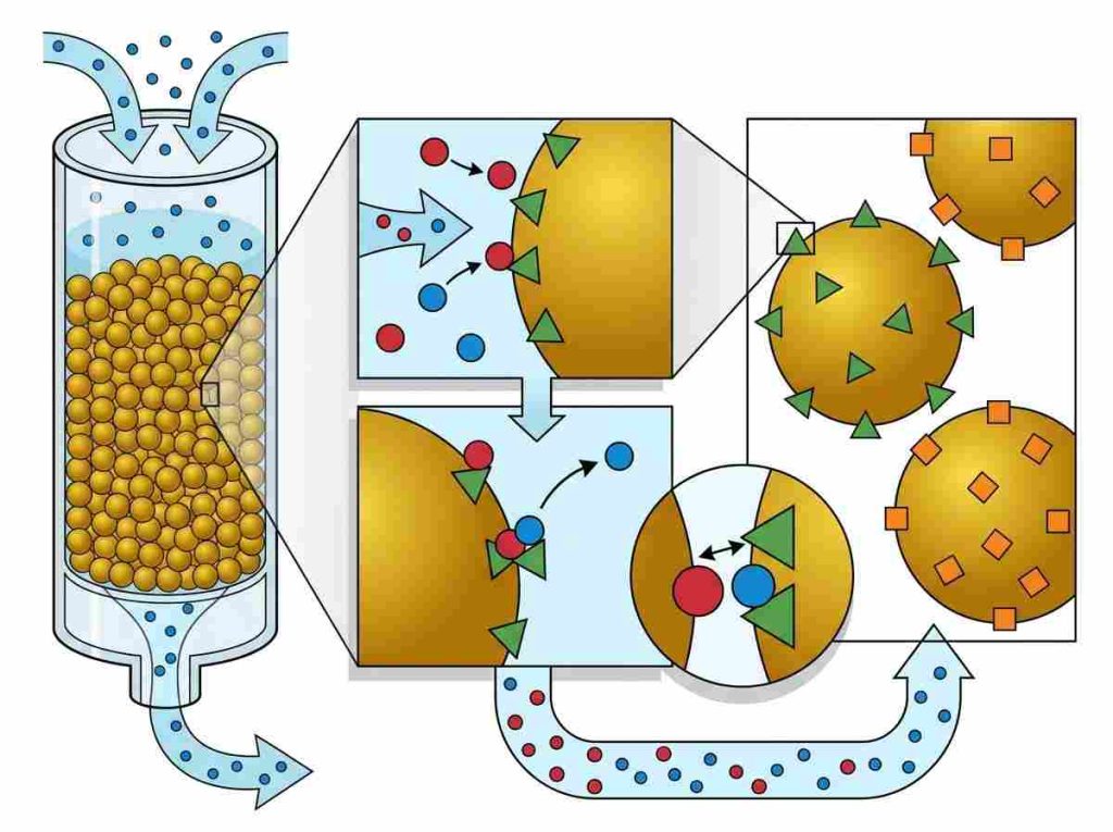 ion exchange process in water treatment