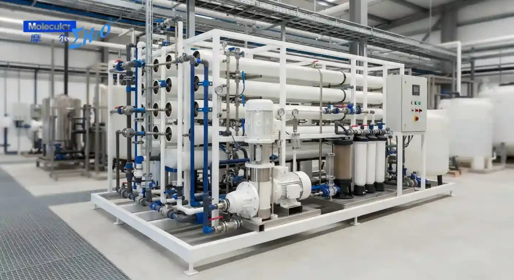 Industrial reverse osmosis membrane filtration system