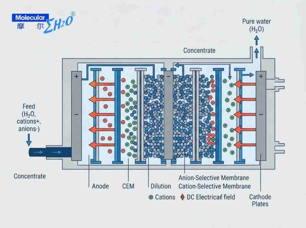 electrodeionization (EDI) module