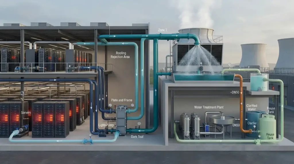 Water evaporation and closed-loop cooling