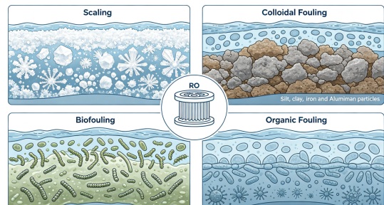The Main Types of RO Membrane Fouling