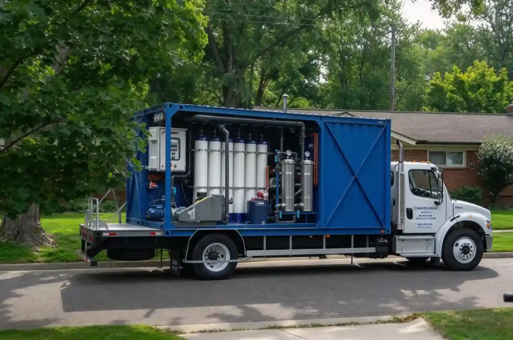 emergency mobile water supply system